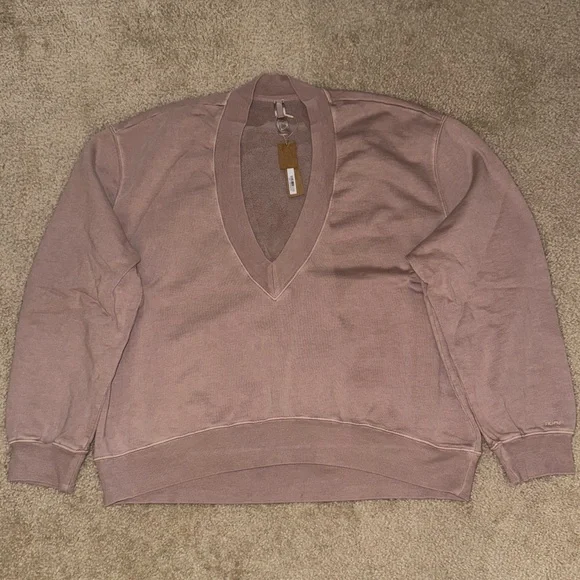 SKIMS oversized V-neck pullover - Picture 4 of 7